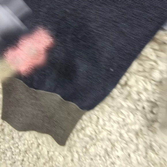 Goodman Brand Sweater Men Large Blue Long Sleeve Pullover Wool Blend Preppy READ - Picture 5 of 15